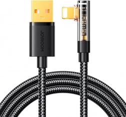 kutni kabel usb‑a na lightning 1,2 m crni joyroom