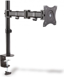 Stolni nosač monitora s rukom i stezaljkom, 1x do 27", 8 kg, okretni i nagibni 360° (pivot)