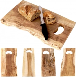 Drvena daska za rezanje i posluživanje od tikovine 42 × 26 cm