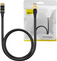 Baseus Ethernet kabel RJ45, 10 Gb/s, 1 m, crni