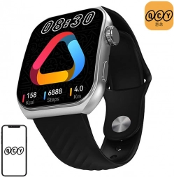 Pametni sat QCY s AMOLED zaslonom 1,96'' – crni