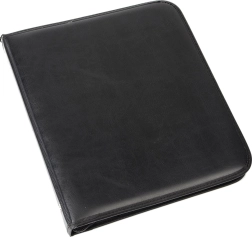 Diplomat mapa A5 mat crna s 4-prstenastim mehanizmom