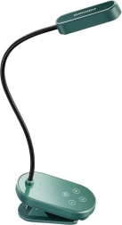 Mini svjetlo s kopčom za knjige zeleno