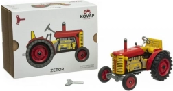 Traktor Zetor crveni s plastičnim diskovima na ključ 1:25