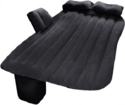 Nafukovací automobilski madrac s električnom pumpom 130 × 80 cm – crna