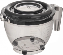 Posuda za miješanje s poklopcem i mjernom posudicom 2,5 l, siva