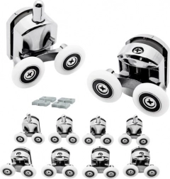 Set dvostrukih kliznih kotačića za tuš-vrata 8 kom