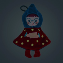 Božićna plišana dekoracija – crvena vilenjakinja Lilli