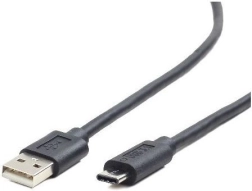 USB kabel 2.0 A (muški) na USB‑C (muški) 1,8 m, crni