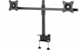 stolni držač za dva monitora 19–27″ s VESA 75×75 i 100×100, nosivost 20 kg
