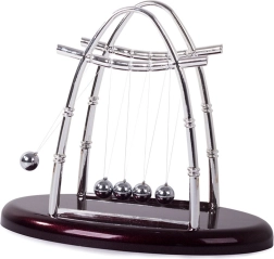 Newtonovo njihalo XL – stolna antistresna dekoracija (5 kuglica)