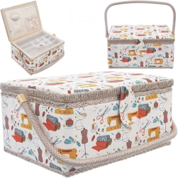 Niciarica – košarica za šivanje 30 × 23 × 16 cm