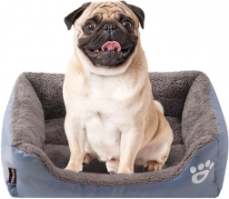 Meki krevetić za psa ili mačku - veličina M, sivi