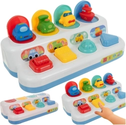 Edukativna igračka pop-up skačuća vozila 4u1 KRUZZEL