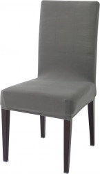 Elastične navlake za sjedala stolica, sive – set od 8 kom