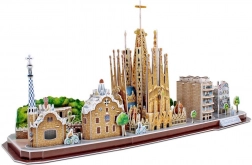 3D puzzle CityLine panorama Barcelona – 186 dijelova