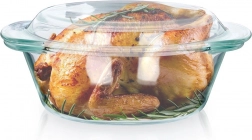 Staklena vatrostalna zdjela s poklopcem 1 l + 270 ml