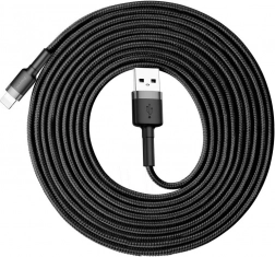 Baseus Cafule USB–Lightning kabel 3 m, 2 A, crni/sivi