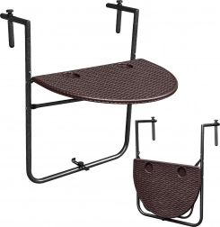 Sklopivi viseći balkon stol smeđi ModernHome