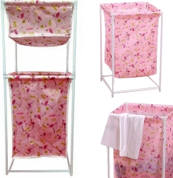 Koš za rublje s duplom policom