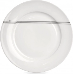 Porculanski plitki tanjur bijeli s motivom srca 27 cm