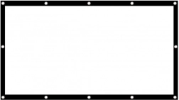 Projekcijski ekran 84 inča Maclean 186x100 cm s 25mm okvirom