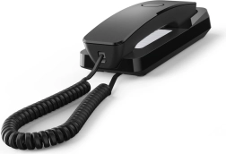 Gigaset Desk 200 crni – kompaktan žični telefon za stol i zid