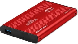 Vanjski omot za 2,5" diskove HDD/SSD SATA3, USB 3.0, crveni
