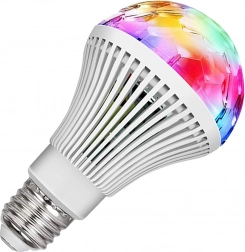 Rotirajuća RGB LED žarulja E27 disko kugla