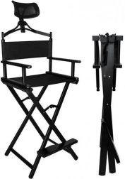 Aluminijska make-up stolica BEAUTYLUSHH s naslonom za glavu