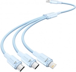 USB kabel 3-u-1 1,5 m s konektorima USB‑C, Lightning i Micro‑USB Vention
