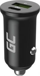 auto punjač GREEN CELL PowerRide Nano38 38 W, USB‑C + USB‑A s Power Delivery 3.0 i Ultra Charge