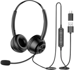 Žičane slušalice s mikrofonom New Bee