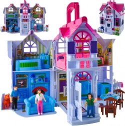 Sklopiva kućica za lutke s 6 soba i namještajem