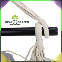 Viseća brazilska stolica s jastucima, tamnosiva