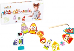 nizajući set CUBIKA drvenih patuljaka