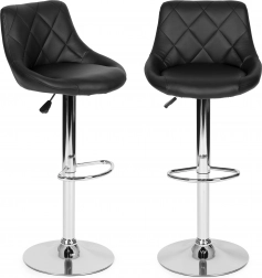 Moderna rotirajuća barska stolica s podesivom visinom i kromiranim detaljima