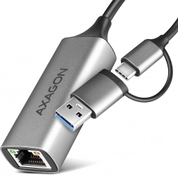 axagon ade-txca gigabit ethernet adapter usb-c/usb-a 3.2 gen 1 s automatskom instalacijom