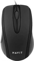 žičani optički miš HAVIT (crna)