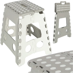 Sklopiva protuklizna stoličica 39 cm – svijetlosiva