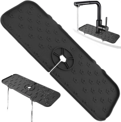 Da24a silikonska podloga za sudoper crna