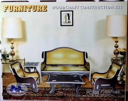 Drvene 3D slagalice Dnevni boravak u boji