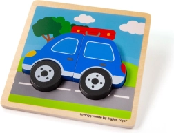 Umetanje puzzle Auto Bigjigs Toys