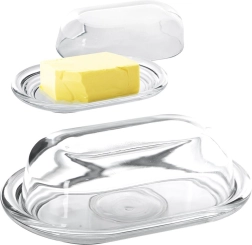 Staklena posudica za maslac s poklopcem