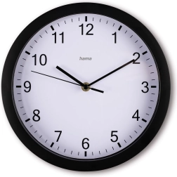 Zidni sat Elba 25 cm crni