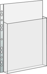 Prozirna futrola za kataloge s eurovješalicom, džep do 2/3, PVC, 165 mikrona