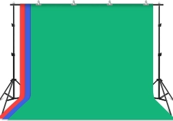 Stalak za fotografske kulise Puluz s 3 pozadine u boji