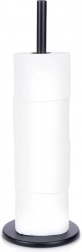 stalka za toaletni papir od nehrđajućeg čelika crna 47 cm