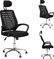 Uredska stolica s naslonom za glavu i funkcijom ljuljanja ModernHome