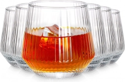 Set čaša 350 ml od rebrastog stakla, 6 kom